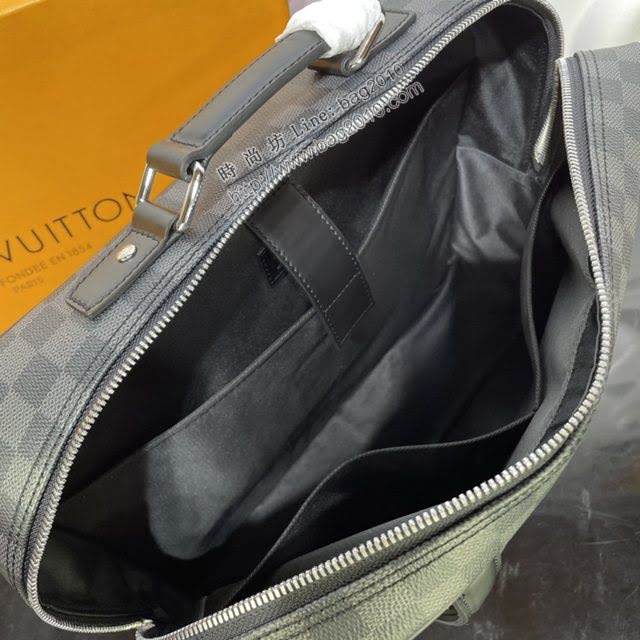 LOUIS VUITTON專櫃新款包包 路易威登Briefcase雙肩包 LV棋盤包角男士公事包後背包 N50051  ydh4091